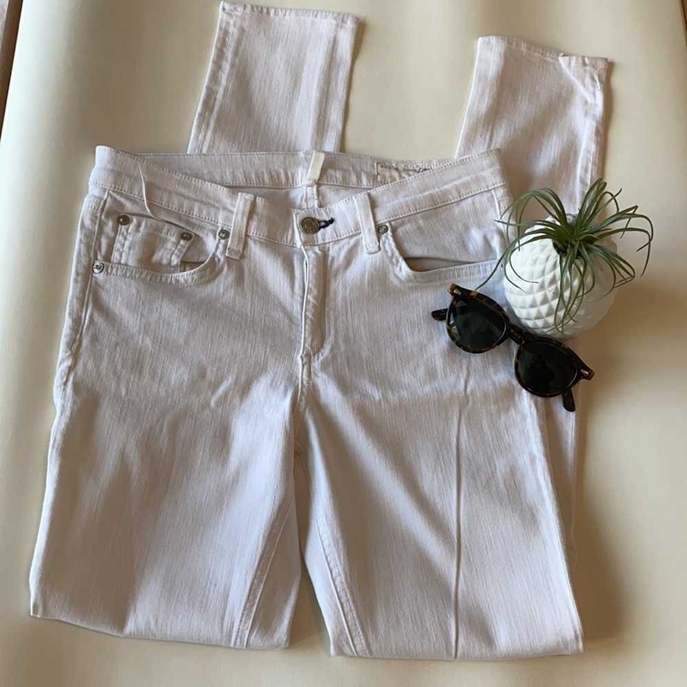 Rag & Bone white skinny jeans